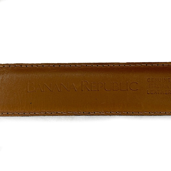 Banana Republic Plain Black Dress Belt with Square Silver Buckle - Picture 4 of 4